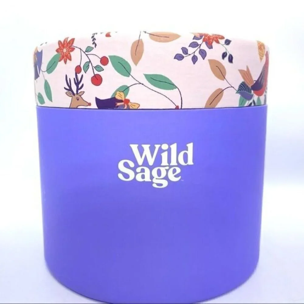 Wild Sage 2 Piece Gingerbread 11 oz. Candle and Matches Gift Set New